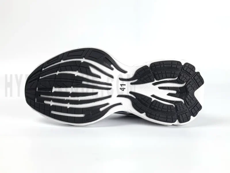 the black outsole