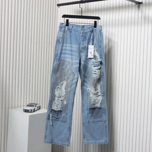 Ripped Distressed Graffiti Jeans