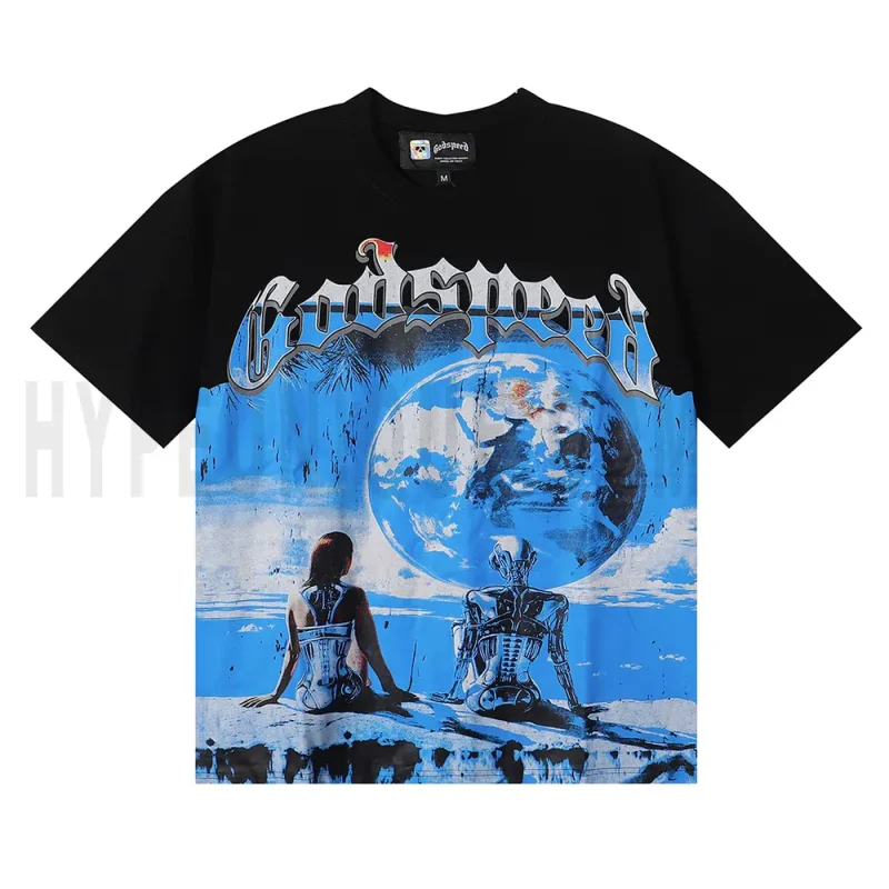 The front of the black clothes