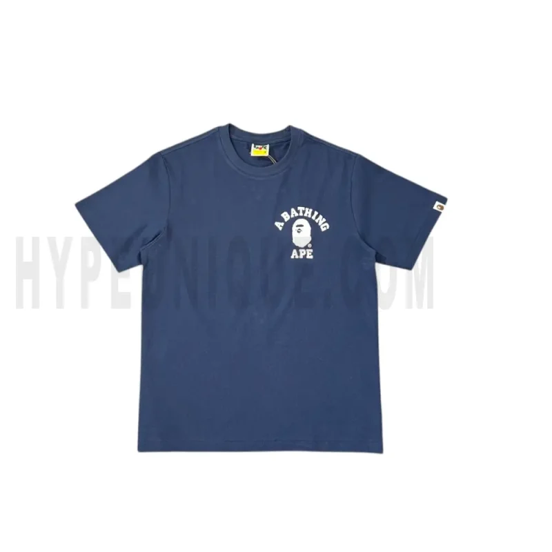 The front of the blue clothes