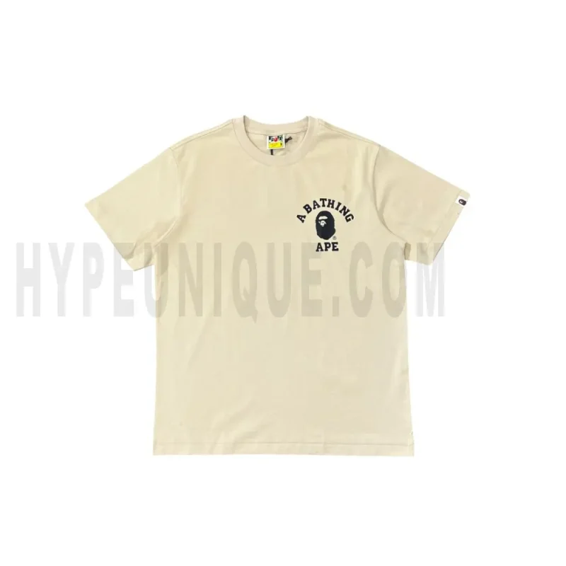 The front of the beige clothes