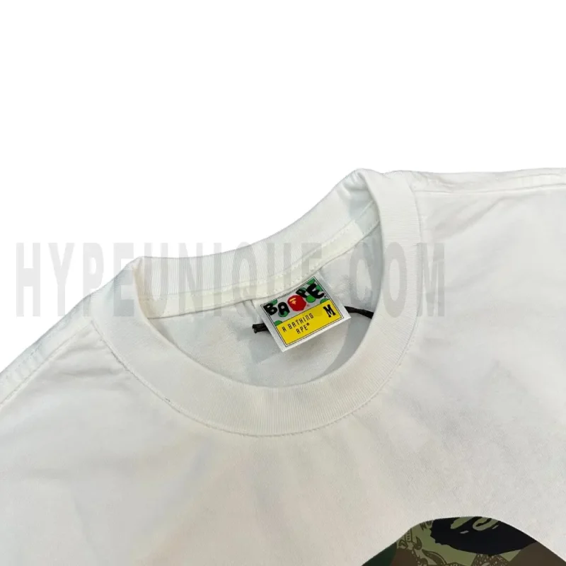 Neckline tag close-up, displaying garment care symbols and brand information with fashion-forward presentation.