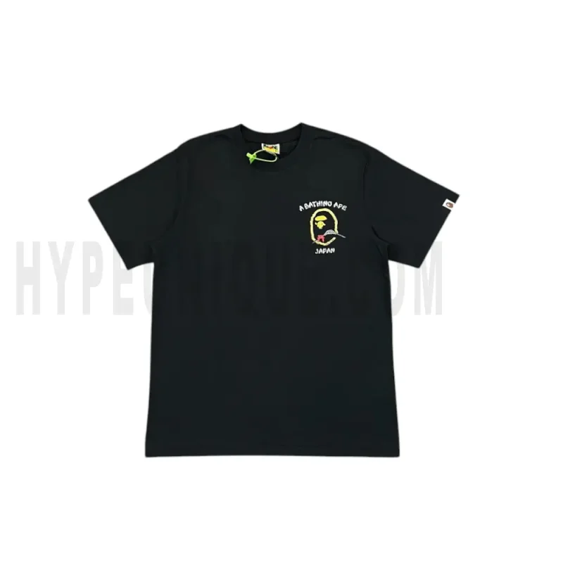 The front of the black clothes