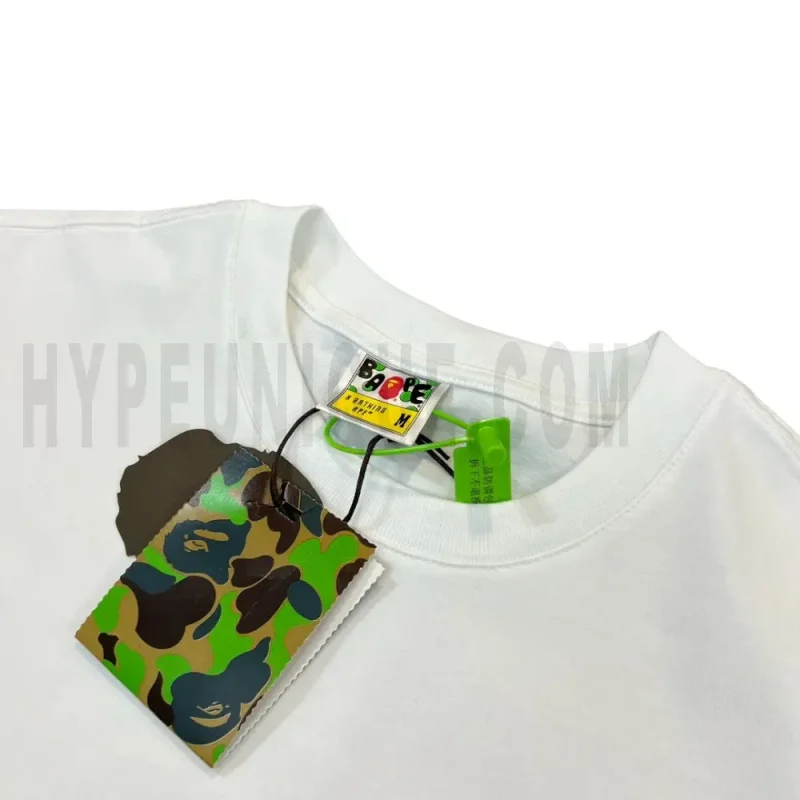Neckline tag close-up, displaying garment care symbols and brand information with fashion-forward presentation.