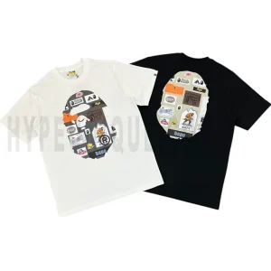 BAPE Multi Label Big Ape Head T-Shirt