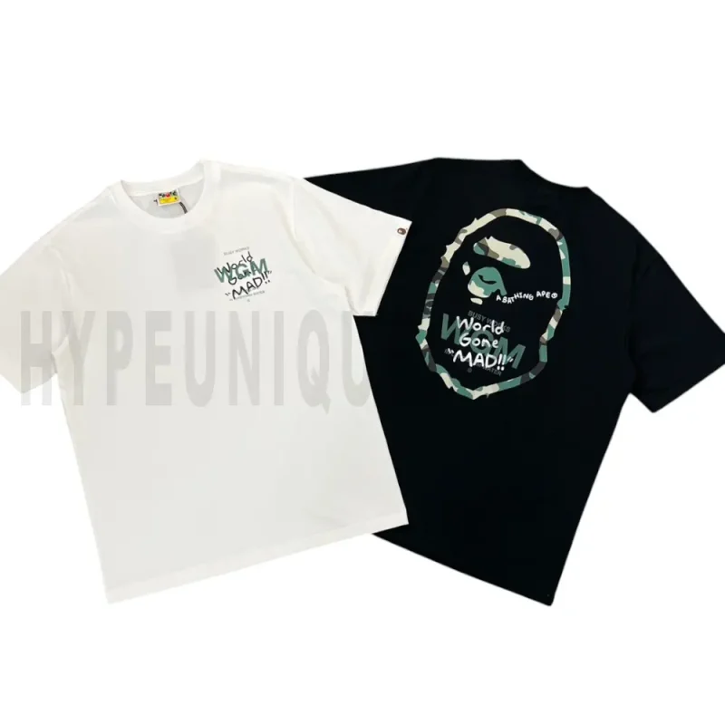 BAPE Woodland Camo WGM Ape Head T-Shirt