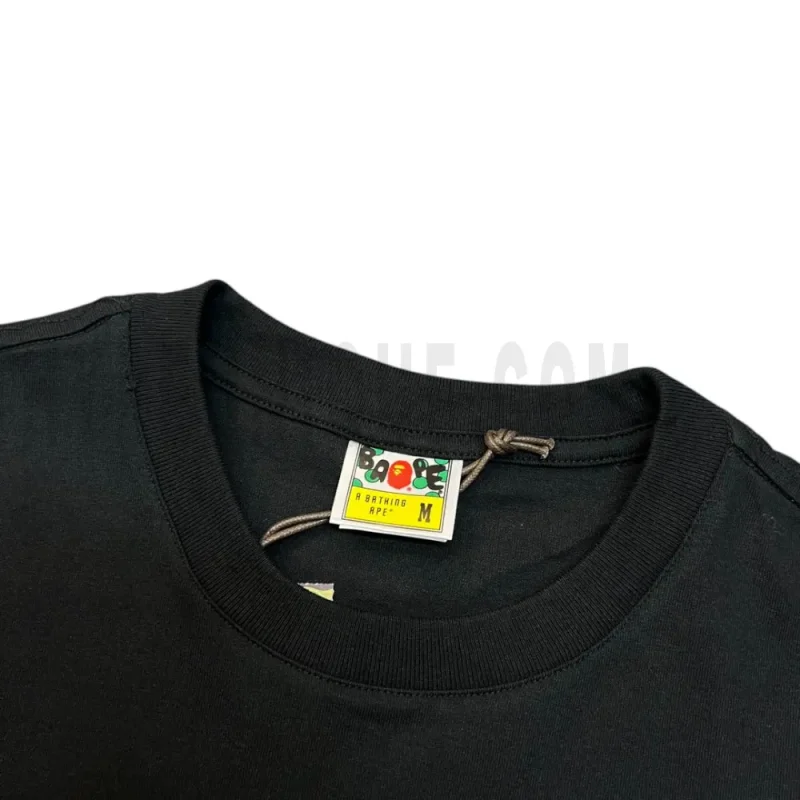 Neckline tag close-up, displaying garment care symbols and brand information with fashion-forward presentation.