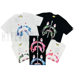 Bape Abc Camo Rebuild Shark T-Shirt