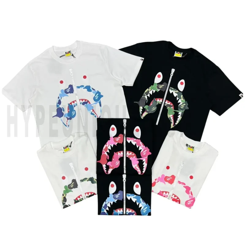 Bape Abc Camo Rebuild Shark T-Shirt