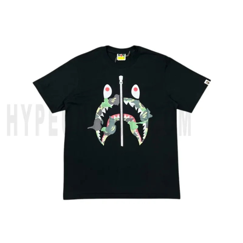 The black shirt with a green graphic