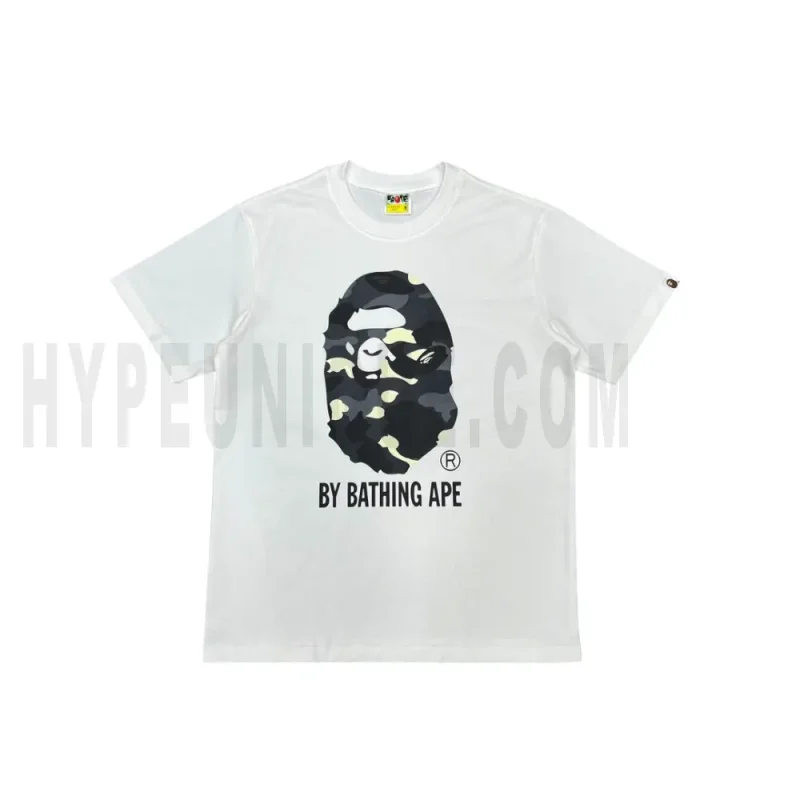 The white shirt with a dark grey graphic