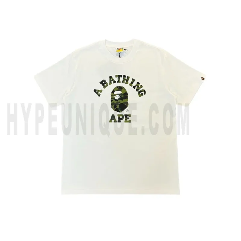 The white shirt with a green graphic