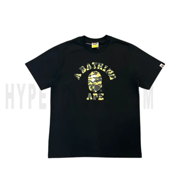 The black shirt with a yellow graphic