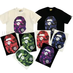 Bape Color Camo Big Ape Head T-Shirt