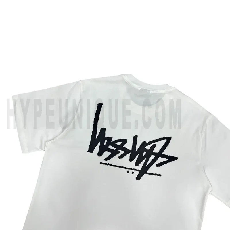 The print of the white clothes