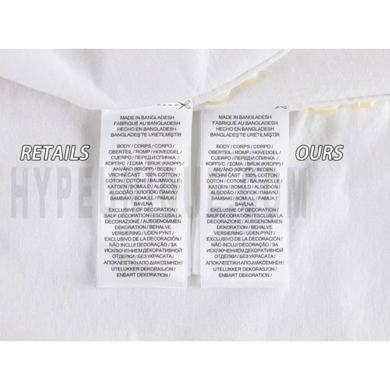 Washing Label Comparison Diagram