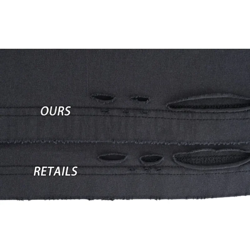 Close-up Comparison of Distressed Elements