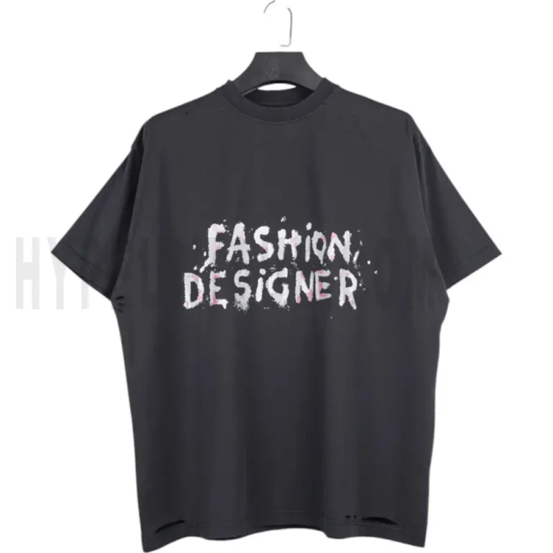 Distressed Fashion Statement T-Shirt