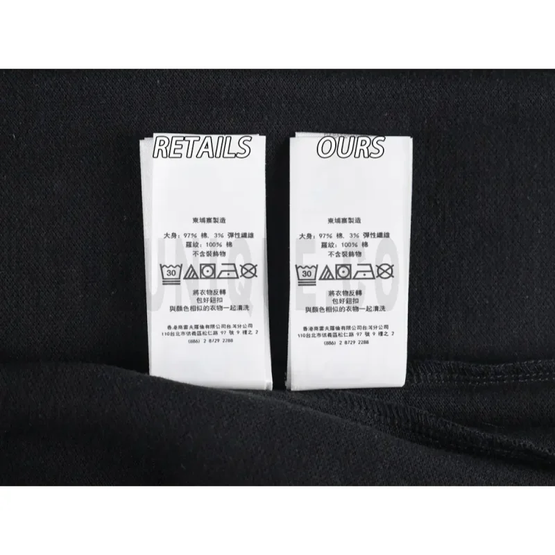 Washing Label Comparison Diagram