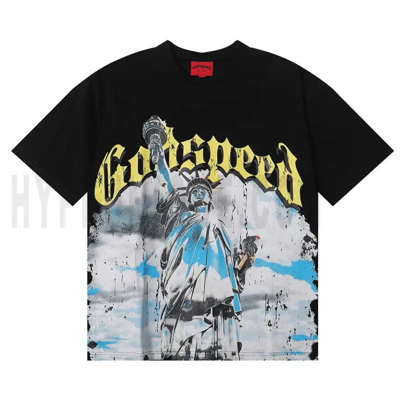 The front of the black clothes