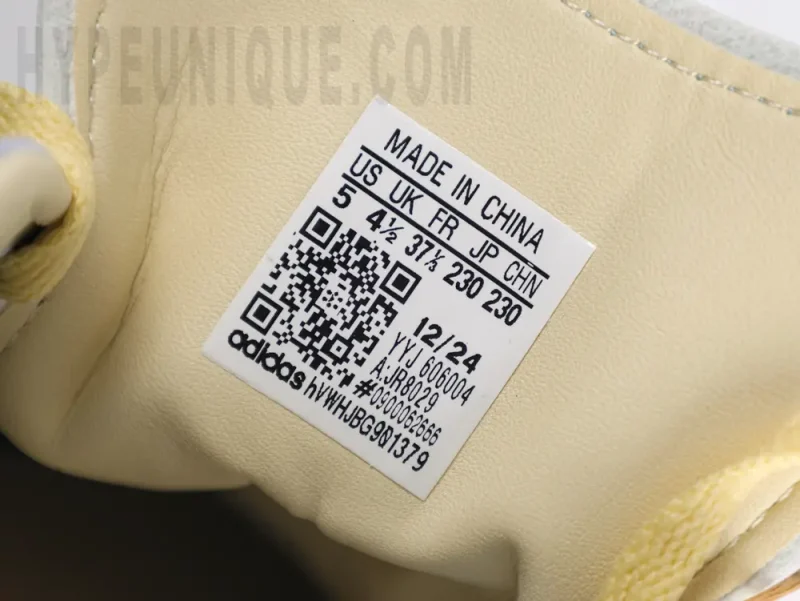 the size label