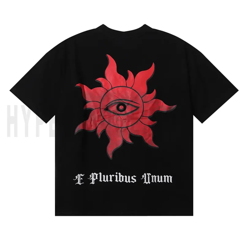 the back of the black clothes