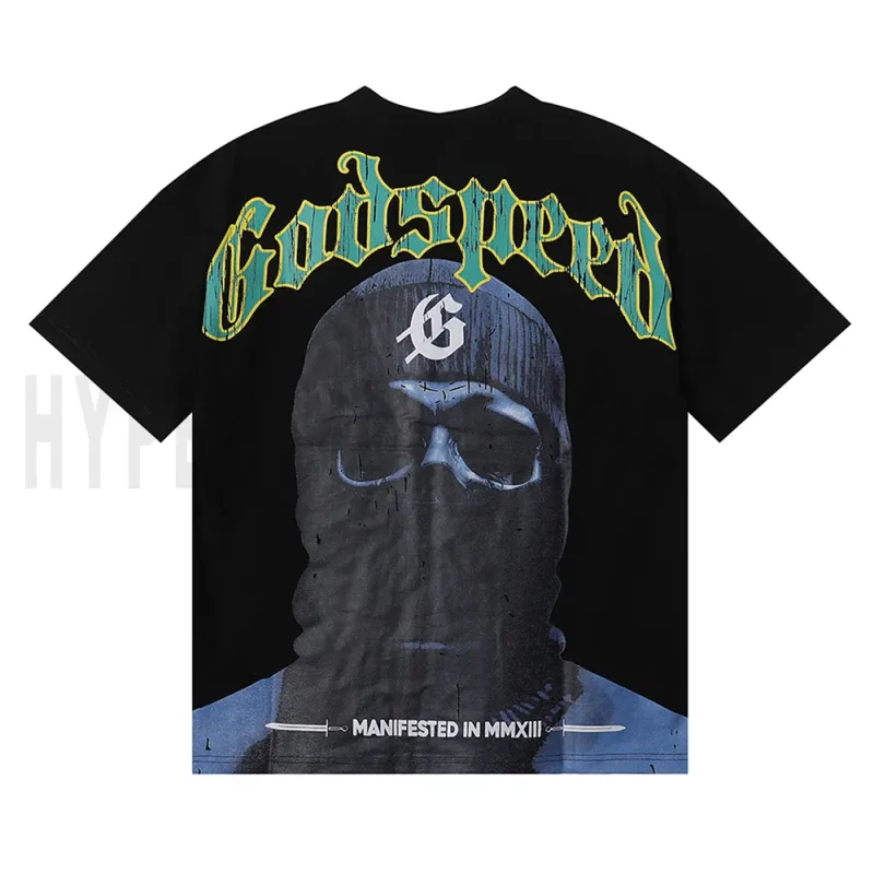 The back of the black clothes