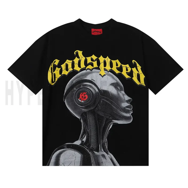 The front of the black clothes