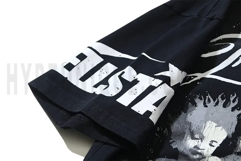 Detailed sleeve print design.