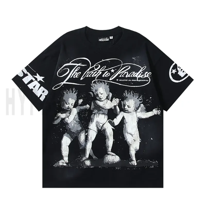 The front of the black clothes