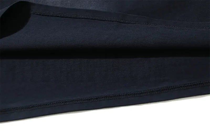 Precision cutting and sewing techniques in Shirt tail.