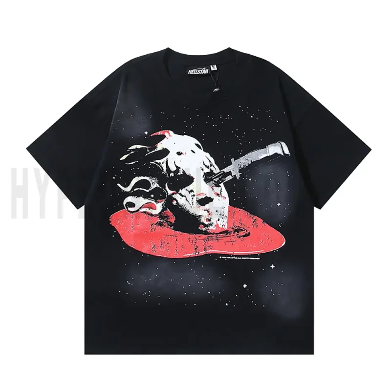 The front of the black clothes