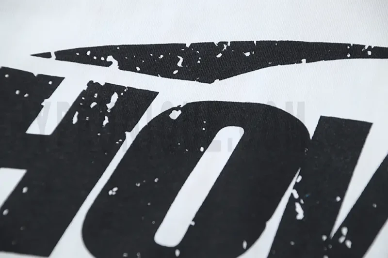 Eye-catching English print.