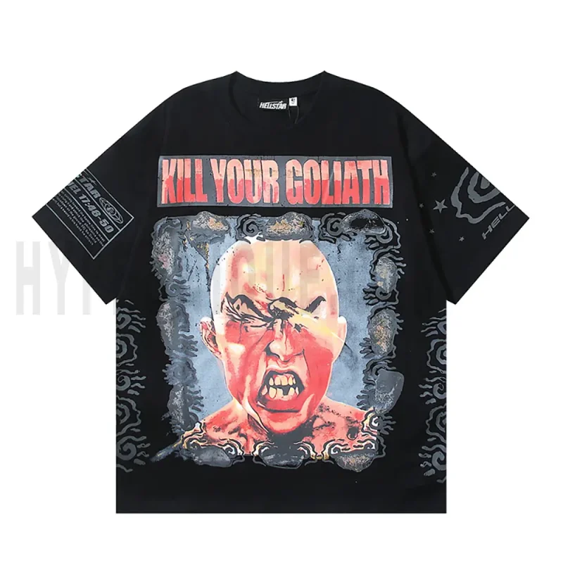 The front of the black clothes