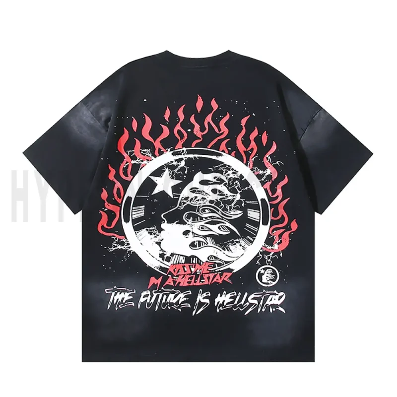 The back of the black clothes