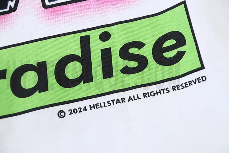 Eye-catching English print.