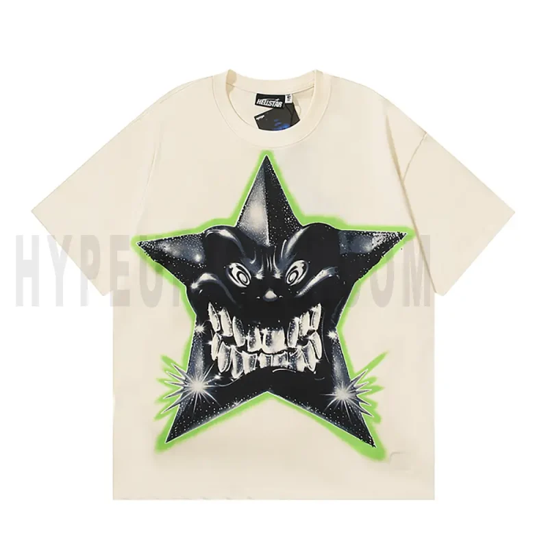 The front of the beige clothes