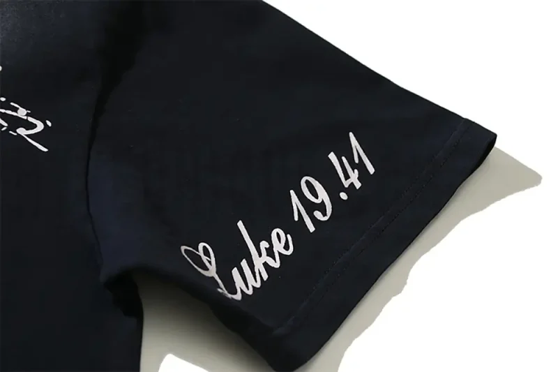 Detailed sleeve print design.