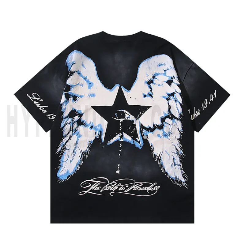 The back of the black clothes