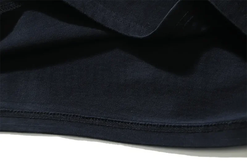 Precision cutting and sewing techniques in Shirt tail.