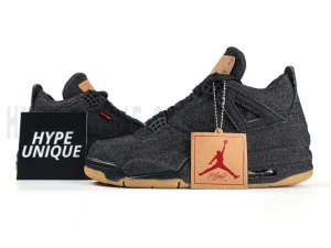 Levi's x Air Jordan 4 Retro 'Black Denim'