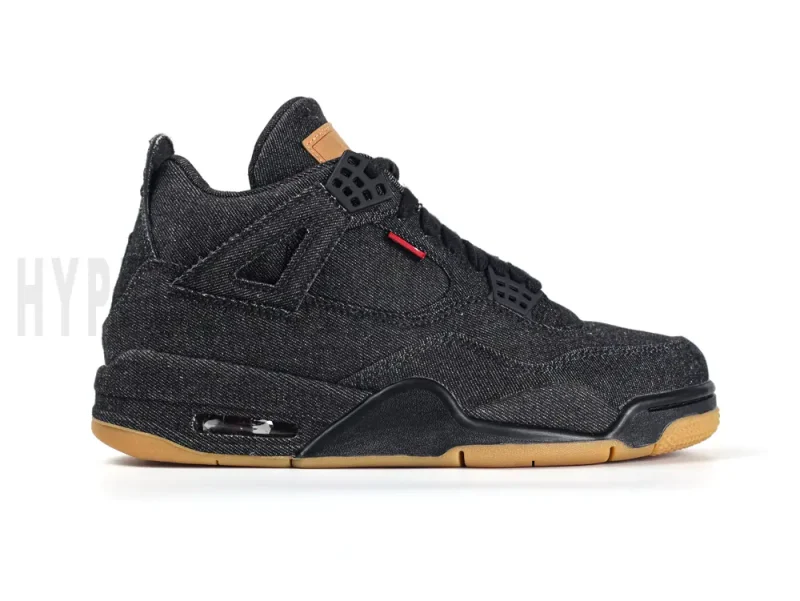 Black denim upper