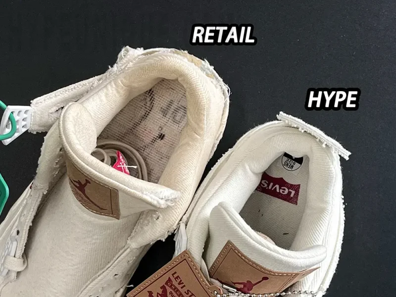 Contrast shoe lining