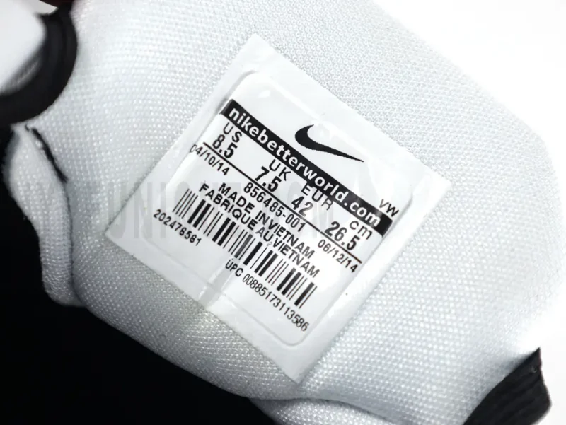 the size label