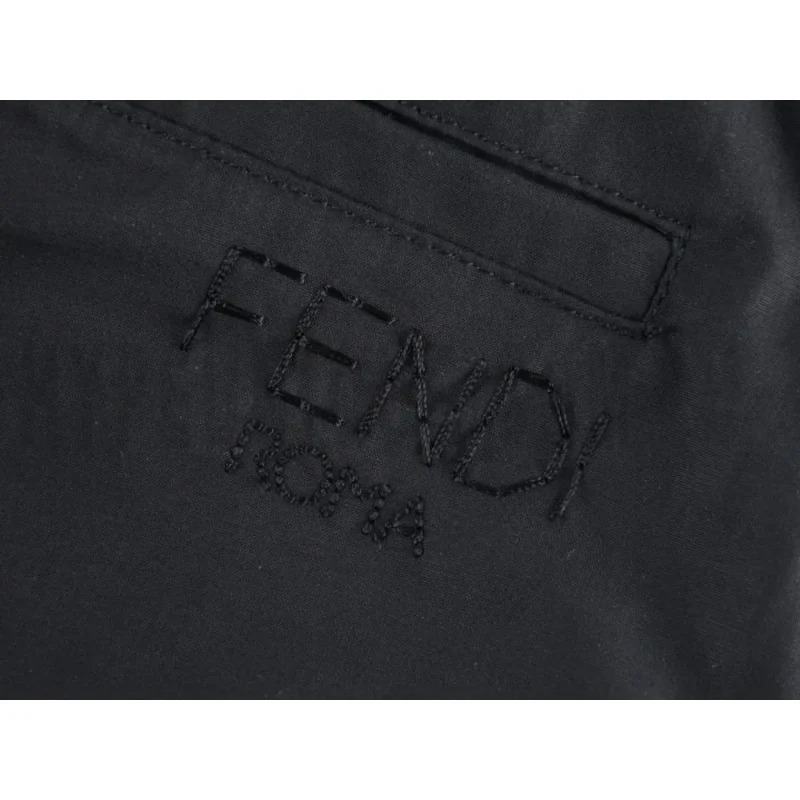 Branded embroidery on the shorts