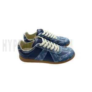 MM Mm6 Replica Low-Top Blue Sneakers