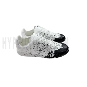 MM6 Replica Low 'Paint Splatter - White Black' Sneakers