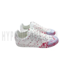 MM6 Replica 'Paint Splatter - White Red' Sneakers