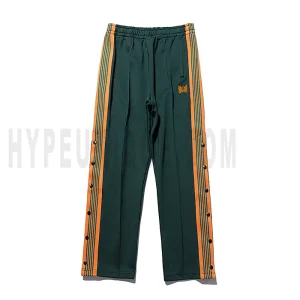 Needles Butterfly Embroidered Snap Button Pants.