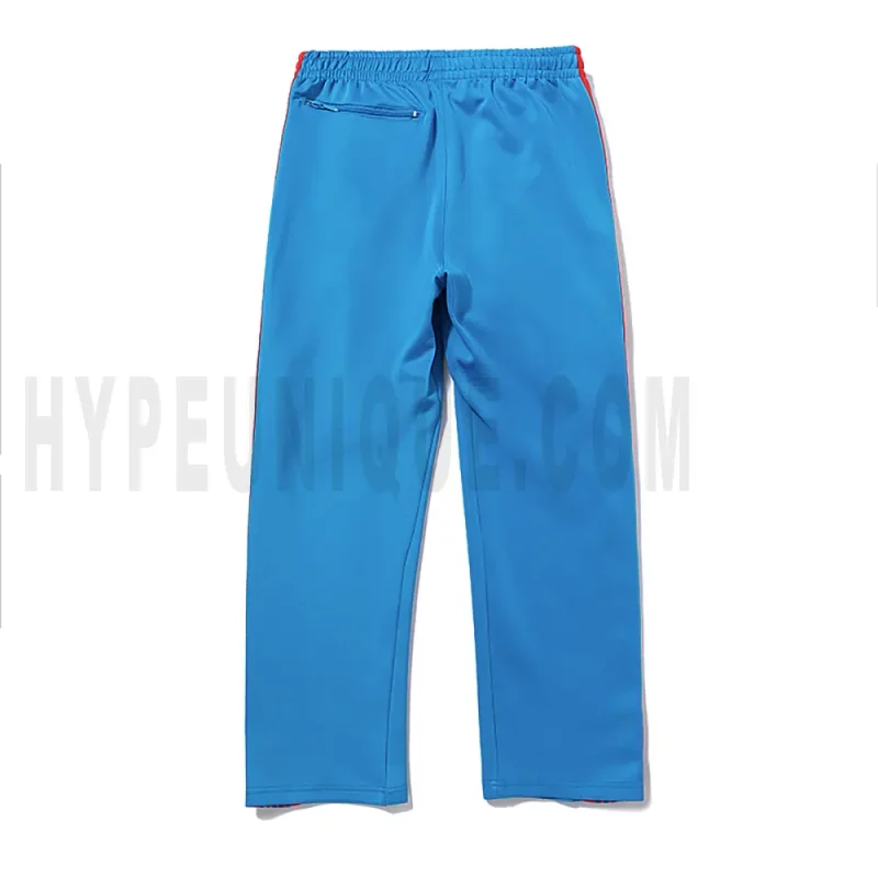 The back of the blue pants